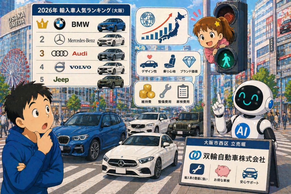 2026年 輸入車人気ランキング、大阪での傾向は？