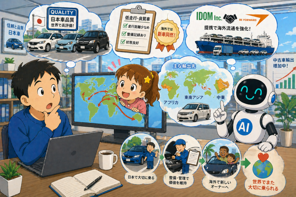 中古車グローバル化が加速！日本車が世界を走る