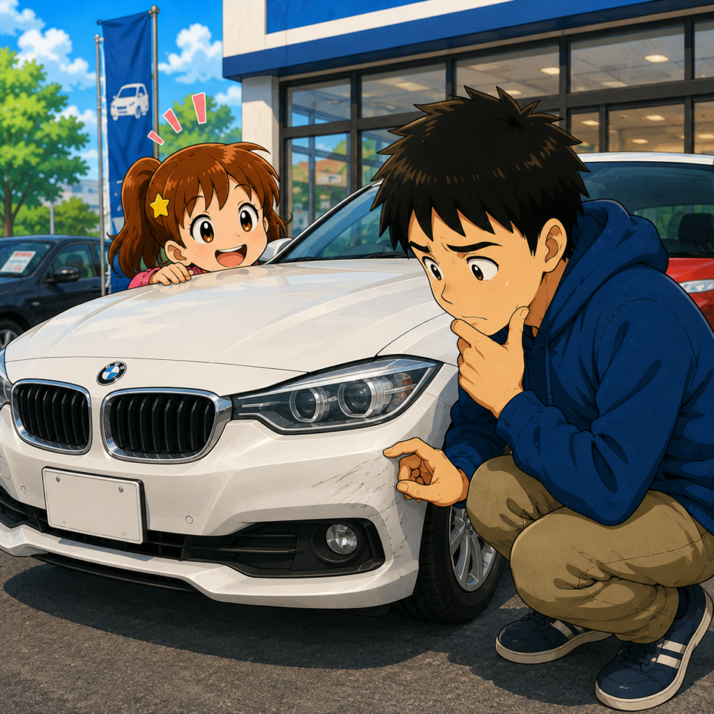 中古BMWオーナー必見！ディーラー不要でキズ・へこみを直す方法