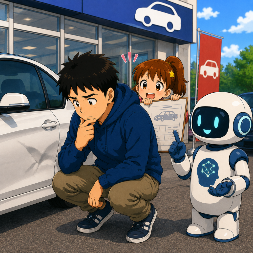 車売却前のへこみ修理は得？損？査定アップの計算方法