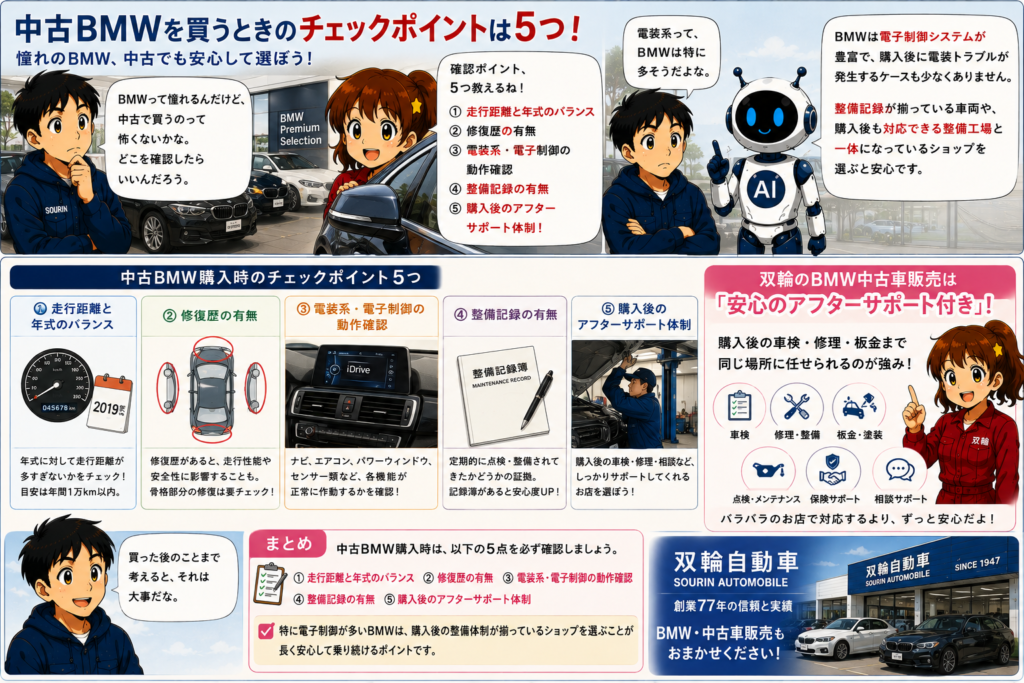 中古BMWを買う前に確認すべき5つのこと双輪式「安心の購入術」
