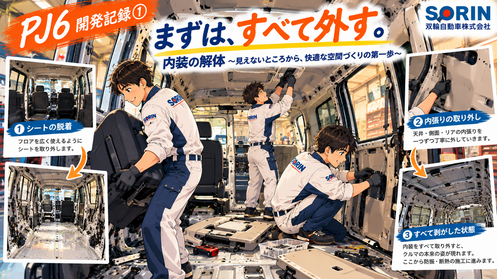 対災害用車両改造スタート